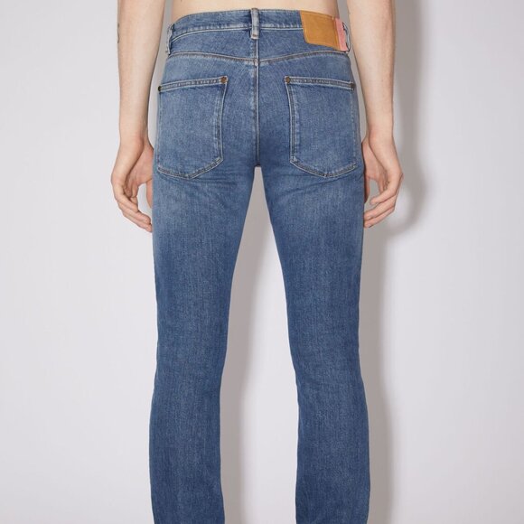 BNWT AW22 ACNE STUDIOS MAX MID BLUE SLIM FIT JEANS 34 - Picture 9 of 13